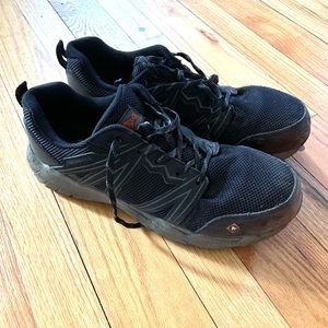Merrell full bench superlite composite toe work shoes black